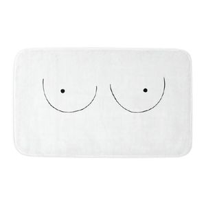 Tapis Gaslight Gatekeep Girlboss Boobs Tapis de bain en mousse à mémoire de forme antidérapant absorbant super confortable en velours pour salle de bain, tapis de douche 60 x 40 cm