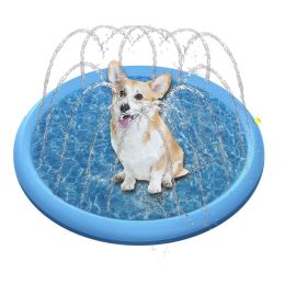 Matten opblaasbaar water spuitblok Mat kuip zwembad buiten pet sprinkler pad spelen koelmat huisdier honden speelgoed voor hond zomer cool