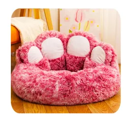 Mats kimpets canapé-lits de canapés pour chiens nid pour chat créatif mignon ours de poil long chaud tous les accessoires de tapis de chien universel de saison saisonnier
