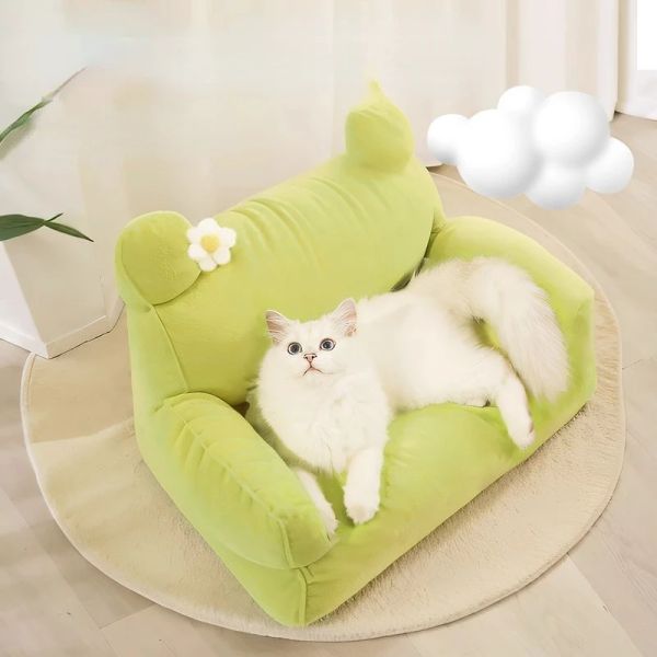 Esteras Cama grande para gatos Sofá cama para mascotas Cama para perros súper cómoda con diseño resistente a la abrasión Cama para perros y gatos con base antideslizante y lavable a máquina