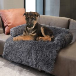 Mats Cama de sofá para perros grande con una crisis larga y suave Zipper Cubierta lavable lavable Camina de gato de invierno