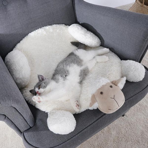 Mats encantador gato estera de invierno espesas camas calientes para dormir