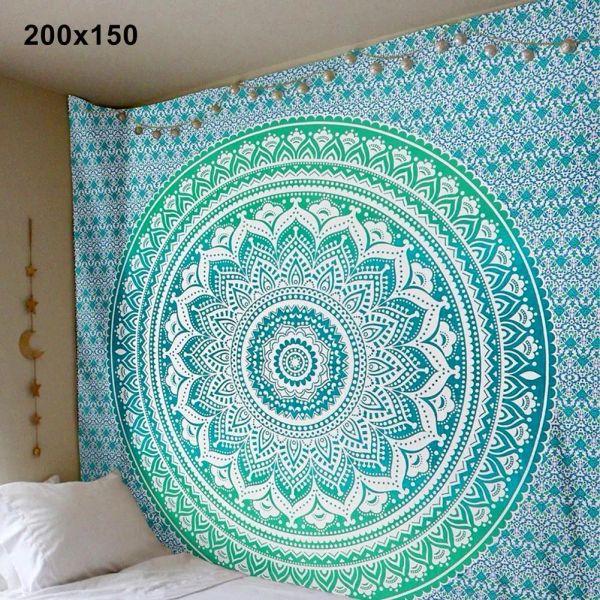 Mats Mandala Bohemian Yoga Mat Blanche de serviette de plage mural Indian Tapestry Bohemian Mandala Tapisserie Wall Decor