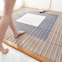 Mats NOUVEAU PVC FAMILLE Salle de bain salle de douche de douche Diy Drainage creux Le tapis antidérapant peut être épissé de tapis de sol.