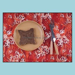 Matten Pads 17 stijlen Doek Placemats Nordic Japanesestyle Simple Table Mat Mtifunctionele desktop decoratie P O Achtergrond Tool ARR DH1KW