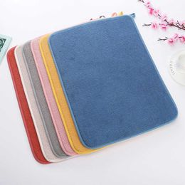 Tapis de séchage 30x40cm Tapis de séchage pour vaisselle dans l'armoire Tapis de séchage Table absorbante en microfibre Set de table Tapis de séchage anti-dérapant résistant à la chaleur Z0502