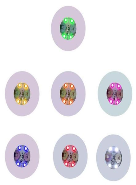 Mats Pads 5pcs Mini Glow LED Bottle Light Stickers AutoProping Luminescent Coasters Festival Night Club Club Bar Party Decoration3732789