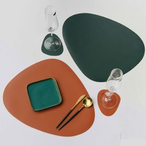 Tapis Pads Table à manger Napperons imperméables Coaster Set Antidérapant Lavable Accueil Tables Mat Will And Sandy Drop Delivery Garden Kitch Dhy7E