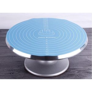 Matten kussens multifunctionele ronde bakplacemat 12 inch siliconen bloemtafel mat cake noedel tafelkleed benodigdheden