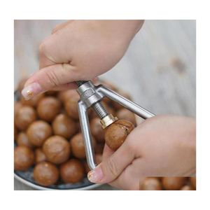 Mats Pads Nut Cracker Black Walnut Steel Heavy Duty Cascanueces All Kitchen Nuts Almendras Herramienta Herramientas para avellana U9T0 Drop Delivery Dhcr2