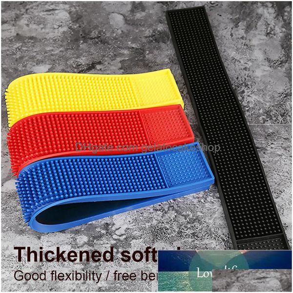 Tapetes Almohadillas Pvc Bar Mat Servicio Derrame Copa Pad Rec Antideslizante Café Vino Té Cerveza Posavasos Mantel Individual 15X30Cm Azul Precio De Fábrica Experto D Dhhvg