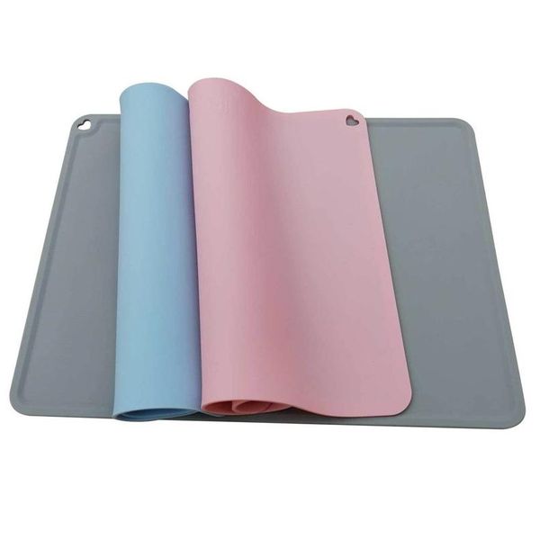 Mats Pads Sile Baby Placemats Mticolor Mesa de grado alimenticio Estera impermeable Portátil Fácil de entregar Entrega Hogar Jardín Cocina, Comedor Ba Dhq4H