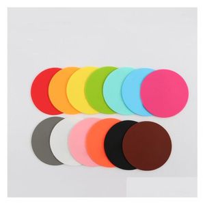 Matten Pads Sile Mok Coaster Ronde Drink Insation Antislip Pad Voor Thuis Party Bar Restaurant Onderzetters T500138 Drop levering Tuin K Dhaiu