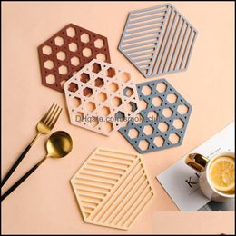 Mats Pads Table Decoration Aessoires Keuken, Dining Bar Huis GardentableWare Inservatie Mat Cup Coaster Heat-insated Bowl Pad High Heat-Res