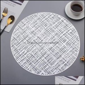 Mats Pads Table Decoratie Aeserijen Keuken, Dining Bar Thuis Tuin 2 stks Warmte Inserving Mat Round Dessert Pan Placemat Antislip Coffee Cup