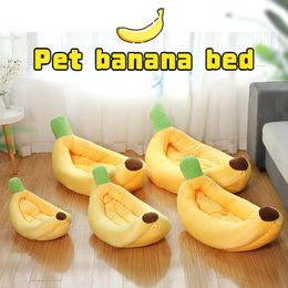 Mats Pet Banana Bed Hiver Cat chaud Chaucter Cat Ridable Nid Puppy Chichettes Litter Lavable pour animaux de compagnie pour animaux de compagnie Small Dog Supplies