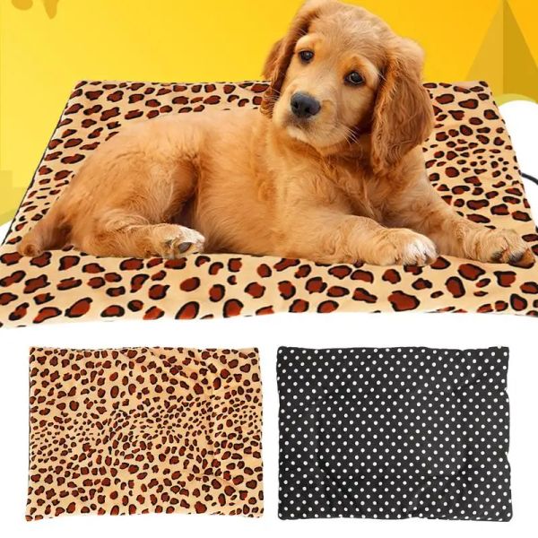 Tapis chauffant pour animaux de compagnie, 3 températures réglables, coussin chauffant pour chien et chat, 27x37cm, lavable, électrique, tapis chauffant pour animaux de compagnie, couverture dans le froid