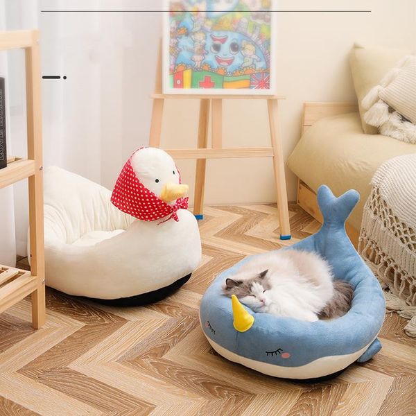 Esteras Cama para Gato, casa para gatos, perrera cálida para interiores, nido para perros pequeños, cueva plegable para gatos, esteras bonitas para dormir, productos de invierno