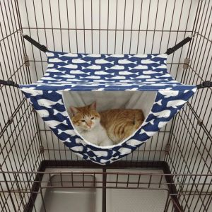 Mats Pet Cat Hamac Bunk Sleeping House Cat Cage Cat Hamac Cat Litter Cat Maison Swing Toy Supplies pour animaux de compagnie