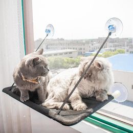 Tapis hamac pour chat de compagnie lits suspendus pour chats lit de chatterie de nettoyage amovible siège souple sur poids 22 Kg hamac de fenêtre pour chat Cama de gato