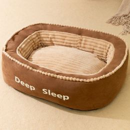Mats Pet Dog Bed Cushion Sofa Dog Lit Rouvre amovible pour petit chien de chien moyen Mat de chat solide Cama lavable para Perro