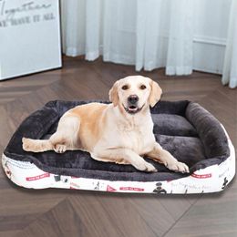Mats Pet Dog Bed Mat Sofa en peluche pour les grands lits de chien moyen petit chiot maison douce et chaude chat canapé de chenil accessoires accessoires