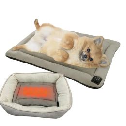 Matten Pet Elektrische deken Winter opwarming Kad Kat Hond Verwarmd Nest Waterdichte Warmer Antislip Biteresistant Mat Bed