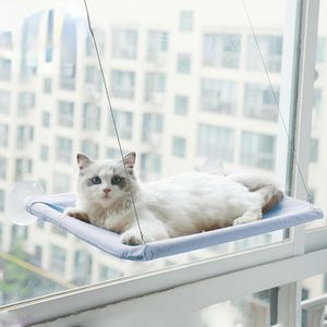 Matten Huisdier Hangbed Kattenbedden Zuignap Op het raam gemonteerde zitstok Kat Hangmat Houten plank Zitje Huisdier Klimmen Ondersteunt tot 20kg Gratis verzending