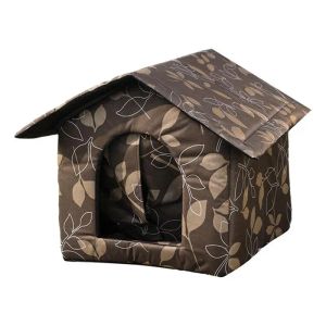 Mats Pet House Outdoor Stray Chat Shelter Oxford tissu imperméable Chat Bel Deep Sleep House Stray Chien d'hiver Jardin Puppy Chichette Cave