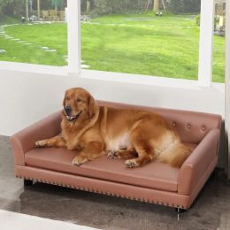 Mats pour animaux de compagnie Lit: Bingopaw Sofproof Sofatype Lit pour chien Lit Lounge Snuggle avec coussin amovible