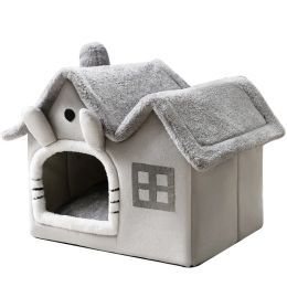 Mats Pet Supplies Double Top Rominable et lavable All Saisons Universal Cat Nest Automne and Winter Tent Bid Bed Nest Nest Cat House
