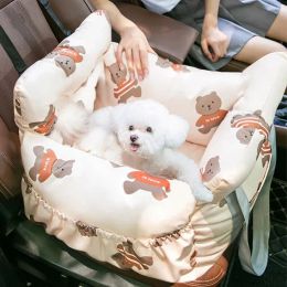 Mats portable pour chats chats lit Travel Car Safet Pet Seat Transport Transport Puppy Carrier Sofa Sofa Basket Basket Kitten Cushion Protecteur