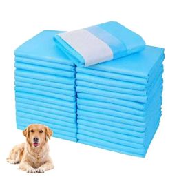 Almohadillas de entrenamiento de cachorros de esteras 50/100 pcs almohadillas de entrenamiento de mascotas súper absorbentes almohadillas de entrenamiento de pañales para perros para ir al baño fugas a prueba de fugas
