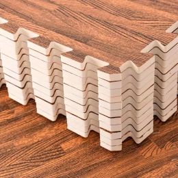 Matten puzzelmat vloer lawaai mat 8pcs houten schuimmat speelmatten 30x30cm houten activiteiten mat voor babymat dik 1,2 cm tatame speelkamermat