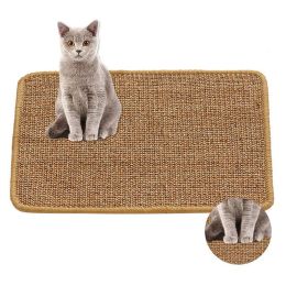 Tapis grattoirs pour chats chatons grattoir tapis en Sisal meubles griffoir fournitures de grattoir à dos de planche produits pour animaux de compagnie maison jardin