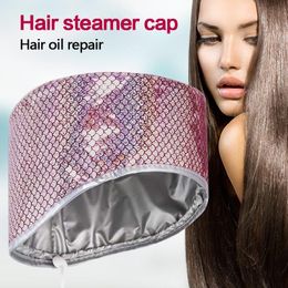 Traitement des cheveux à vapeur thermocap thermique beauté et soins à l'huile de spa cepillo secador chauffage rapide bonnet chauffant Soin Capillaire