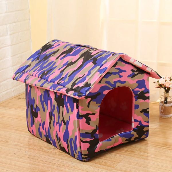 Mats Stray Cat's Nest Cat's House's House's Dog Nest Outdoor Stray Cat's House House Pet Villa House se puede doblar y lavar