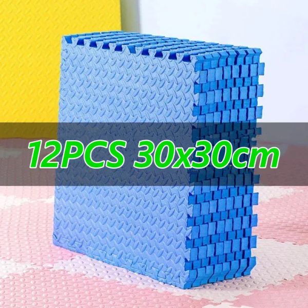 Mats Tatame Puzzle Mat 12pcs 30x30 cm Mats de juego Baby Game Mat de 1.2 cm Tatames para gimnasio Mats de bebé Mats de gimnasio Mats de gimnasio