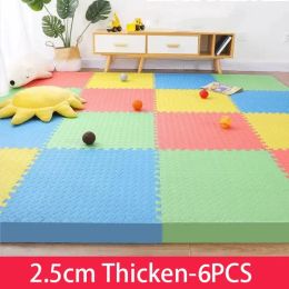 Matten verdikken 2,5 cm Tatame Baby Play Mat Activiteiten Mat voor babymat 6pcs Game Matten Speelkamer Mat Play Mats Floor Noise Mat Puzzle Mat