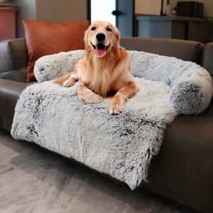 Mats Loupage de compagnie pour animaux de compagnie Lit apaisant lit pour gros chiens couverture couverture de couverture hiver