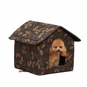 Matten Waterdicht Cat House Gratis verzending Outdoor Camouflage Pet House Verdikte Cat Nest Tent Cabine Pet Bed Tent Cat Kennel Travel