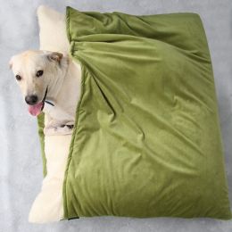 Mats Hiver Pet Bed Dogs Kennel Warm Rovible Washable BitereSistant Puppy Puppy Sofa Cushion Mat de chat en peluche pour grand sac de couchage pour animaux de compagnie