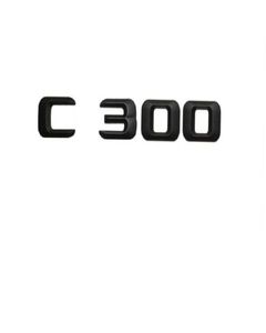 Matt Black Quot C 300 COT-CORO TRUNT LETTRES ARRIÈRES DU MOT BADGE EMBLENT LETTRE AUCALER POUR MERCEDES BENZ C CLASSE C3001656385