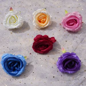 tissu mat concubine impériale rose tête de fleur simulation rose fleur fleur de mariage vêtements décoration couronne fleur de soie en gros LFY