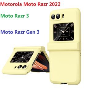 Matte 2022 Gevallen voor Motorola Razr3 Moto Razr 3 Case Hinge Folding Hard Full Protector Cover