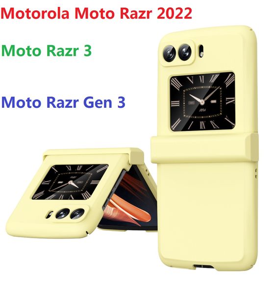 Étuis mats 2022 pour Motorola Razr3 Moto Razr 3, coque de protection rigide pliable avec charnière