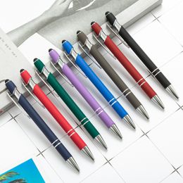 Matte Kugelschreiber Stylus Touch Pen 18 Farben Schreiben Kugelschreiber Schreibwaren Büro Schulbedarf Geschenk