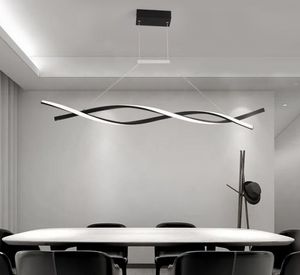 Matte Zwart of Grijs Minimalistische Moderne LED Hanglampen Voor Woonkamer Dining Keuken Kamer Hanglamp Fixtures Myy