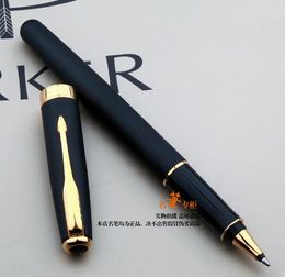 Livraison gratuite noir mat stylo à bille recharge stylo à bille cadeau écriture stylo école bureau fournisseurs papeterie la plus haute qualité