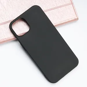 Funda de teléfono de TPU suave, color negro mate, para iPhone 14, 13, 12 Pro, 11, XR, XS, Max, 7, 8 Plus, cubierta trasera de protección